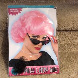 Pink wig